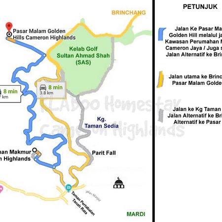 Rumah Tamu By Klaboo Tanah Rata Luaran gambar